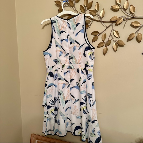 NWOT Banana Republic Floral Ruffle Racerback Dress - Picture 5 of 6